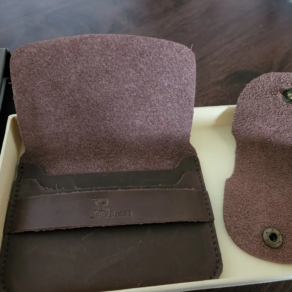 Brave Men's Italian Leather Slim Minimalist Wallet - New in BOX